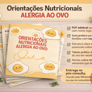 Orientações Nutricionais – Alergia ao Ovo (PDF editável)