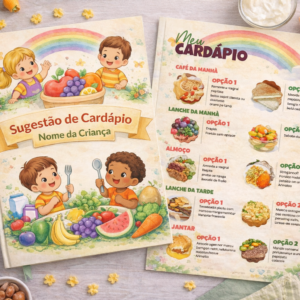 Sugestão de Cardápio Infantil - Editável
