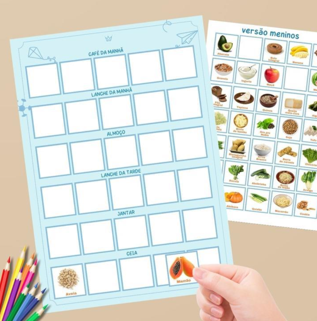 Cardápio Montável - Editável