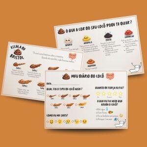 Escala de Bristol Ilustrada + Diário do cocô