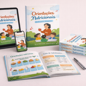 Guia de Reeducação Alimentar infantil - Tema Neutro unissex