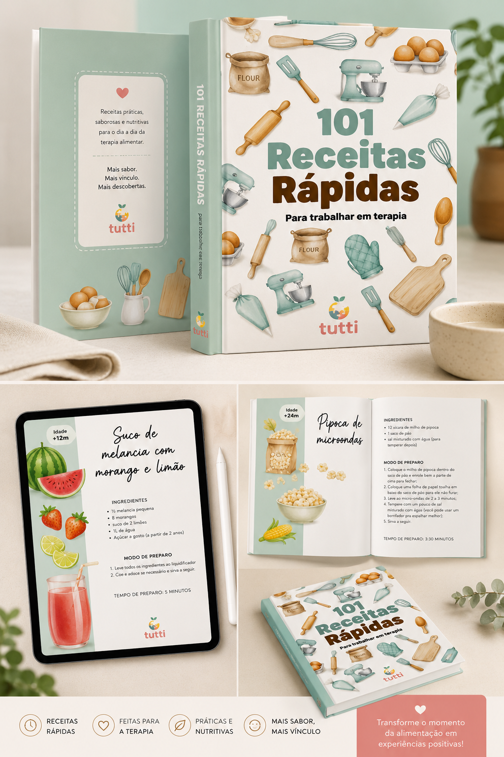 101 Receitas para trabalhar na Terapia alimentar
